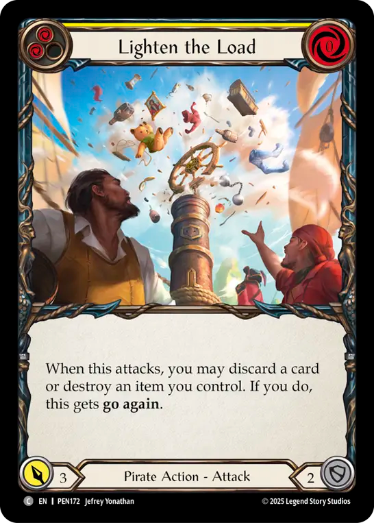 Lighten the Load (yellow) (Rainbow Foil)