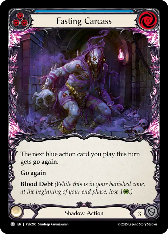 Fasting Carcass (blue) (Rainbow Foil)