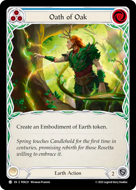 Oath of Oak (blue) (Rainbow Foil)