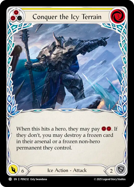 Conquer the Icy Terrain (yellow) (Rainbow Foil)