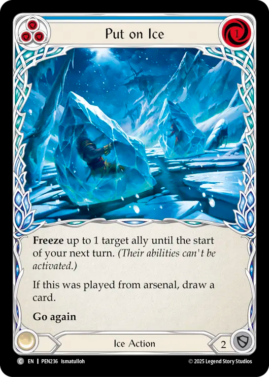 Put on Ice (blue) (Rainbow Foil)