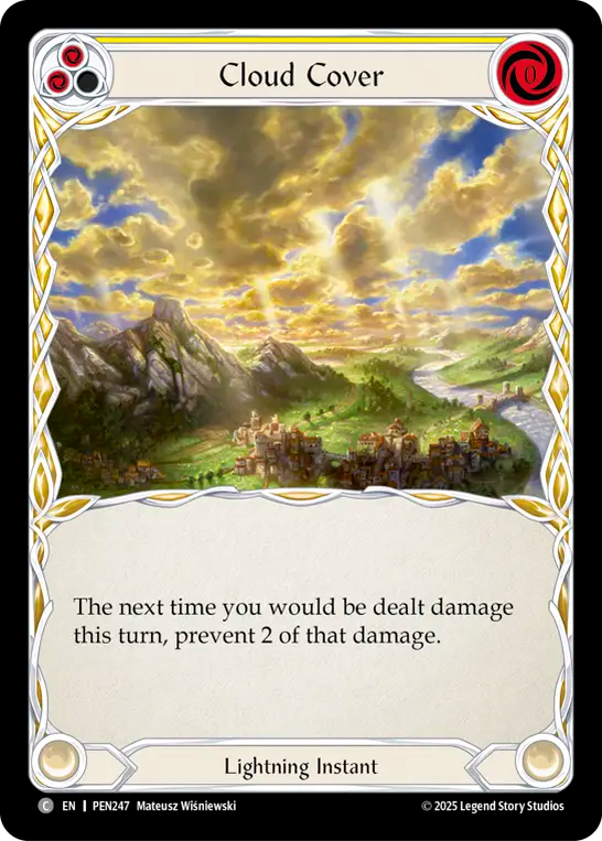 Cloud Cover (yellow) (Rainbow Foil)