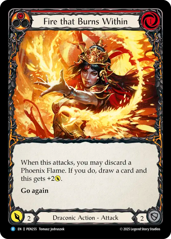 Fire That Burns Within (Rainbow Foil)