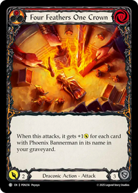 Four Feathers One Crown (Rainbow Foil)