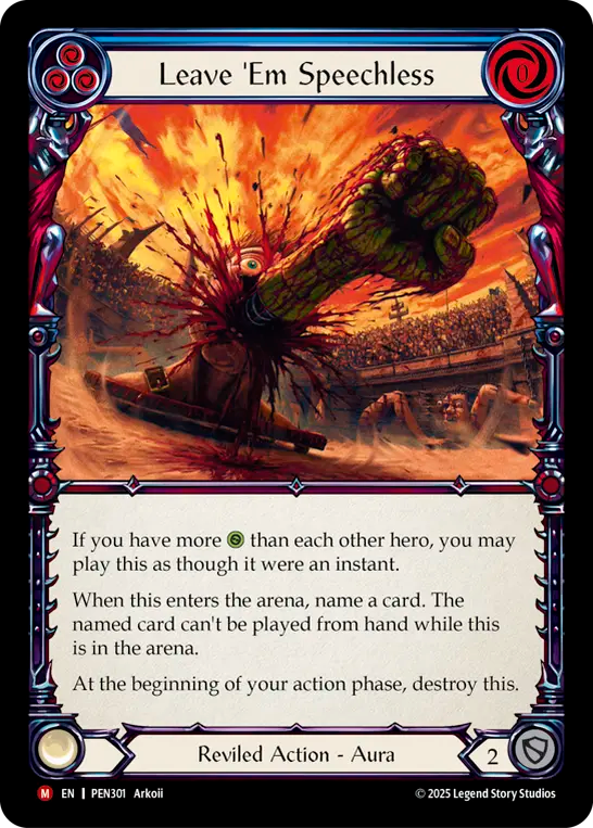 Leave 'Em Speechless - Compendium of Rathe - Flesh & Blood TCG