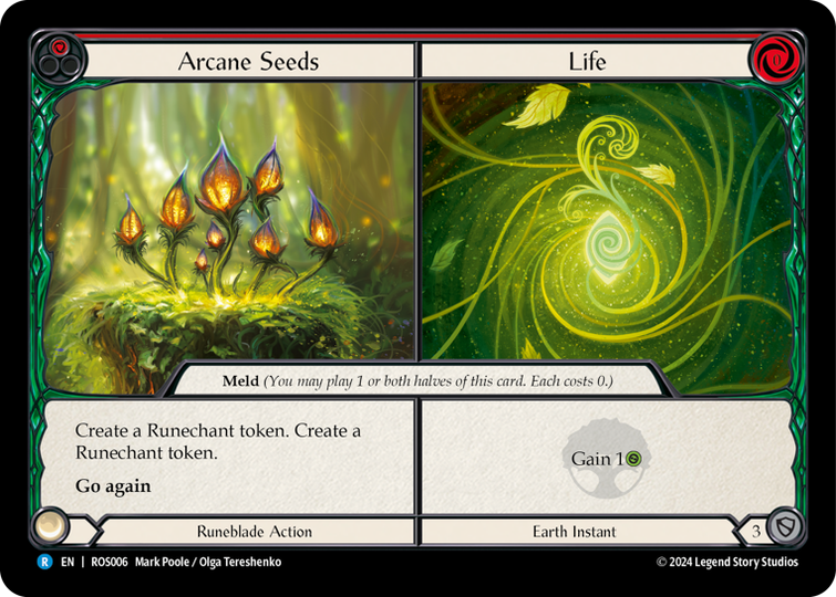 Arcane Seeds <> Life - Rosetta - Flesh & Blood TCG - FaB