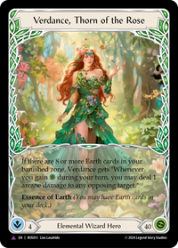 Verdance, Thorn of the Rose - Marvel - Rosetta - Flesh & Blood TCG Verdance, Thorn of the Rose - Marvel - Rosetta - Flesh & Blood TCG