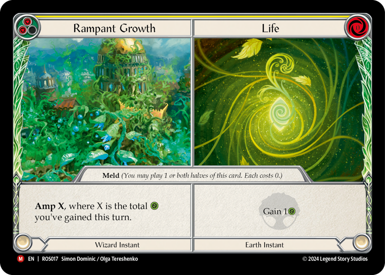 FaB蔓延+ 生命 / Rampant Growth CF Cold Foil Rampant Growth <> Life - Rosetta - Flesh & Blood