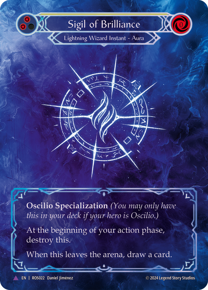 光輝の印 / Sigil of Brilliance cf fab 1枚 Sigil of Brilliance - Marvel - Rosetta - Flesh & Blood TCG