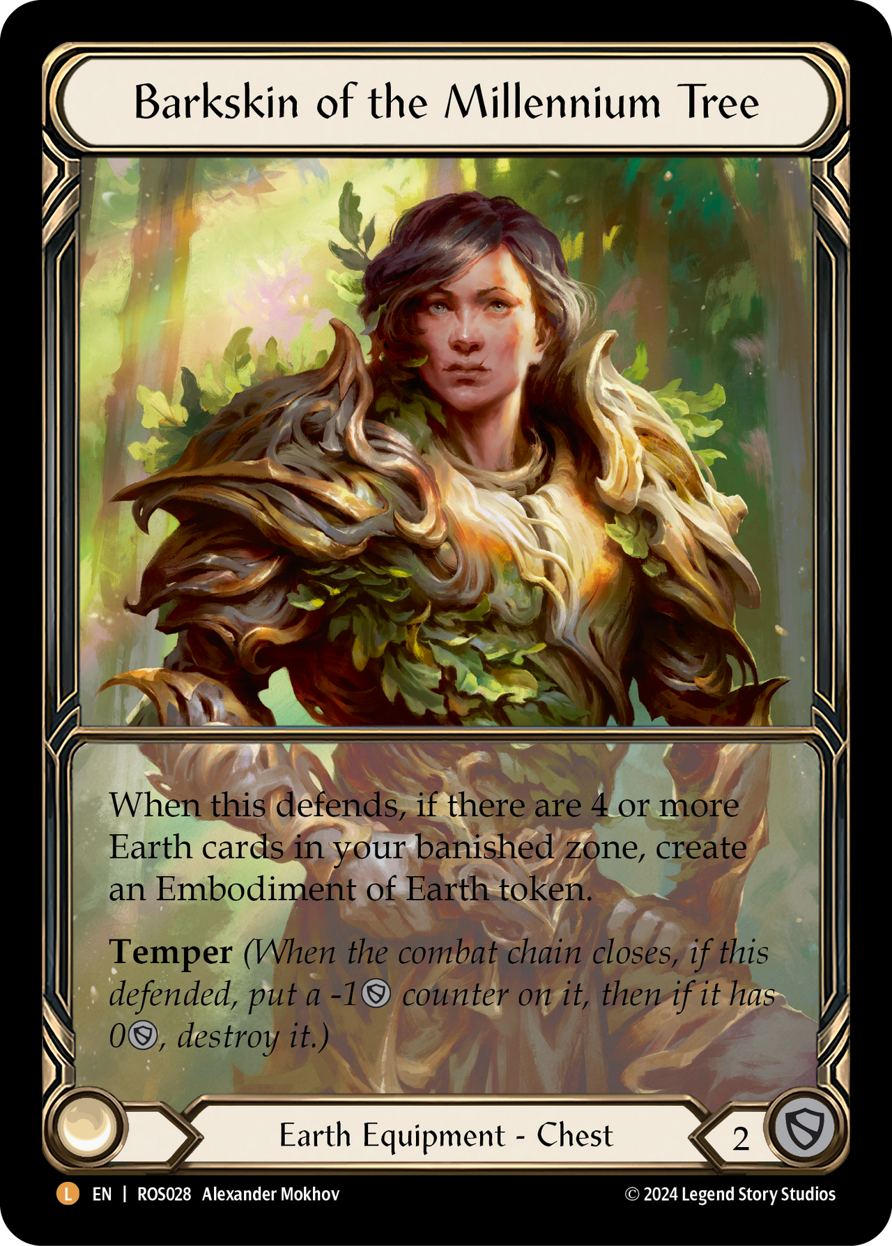FAB Barkskin of the Millennium Tree CF英 Barkskin of the Millennium Tree - Extended Art Cold Foil