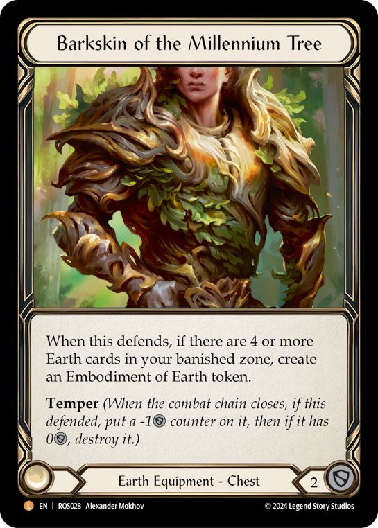 FAB Barkskin of the Millennium Tree CF英 Barkskin of the Millennium Tree - Rosetta - Flesh & Blood TCG