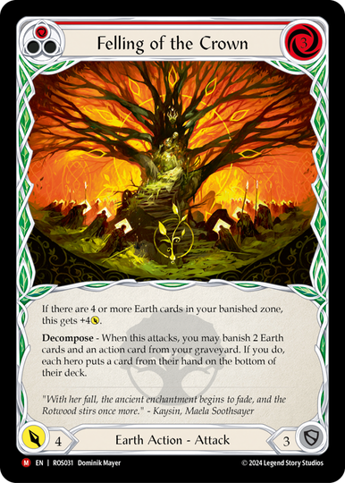 その他 Flesh and Blood Felling of the Crown RF Felling of the Crown - Rosetta - Flesh & Blood TCG - FaB Foundry