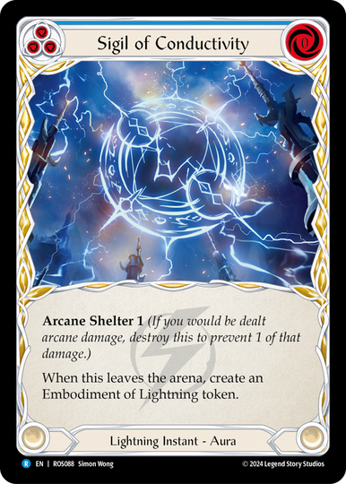 導電の印　Sigil of Conductivity Fab RF プロモ Sigil of Conductivity - Rosetta - Flesh & Blood TCG - FaB Foundry