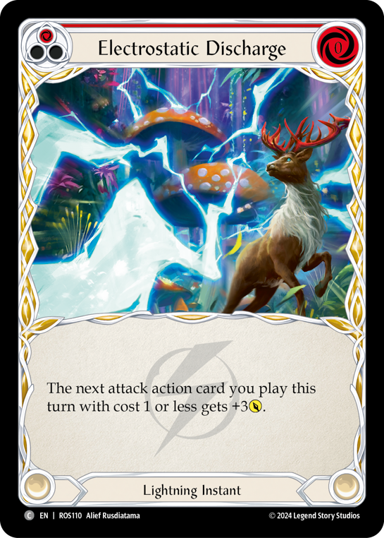 Electrostatic Discharge (Red) - Rosetta - Flesh & Blood TCG - FaB Foundry Electrostatic Discharge (Red) - Rosetta - Flesh & Blood TCG - FaB Foundry