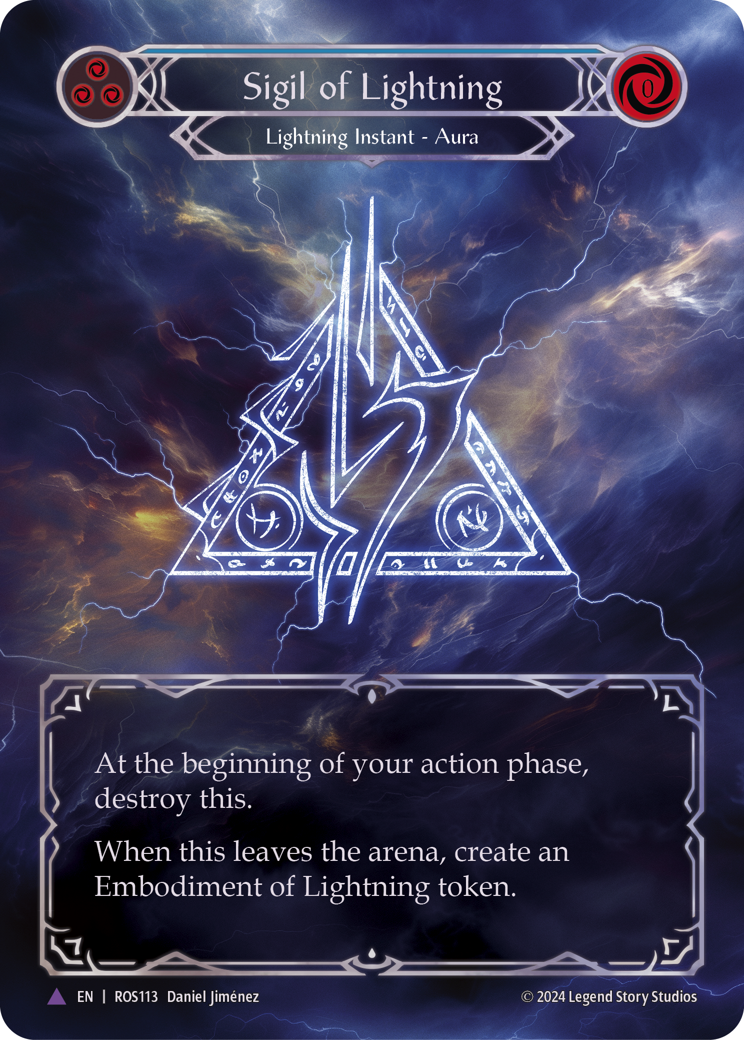Sigil of Lightning - Marvel - Rosetta - Flesh & Blood TCG - FaB Sigil of Lightning - Marvel - Rosetta - Flesh & Blood TCG - FaB