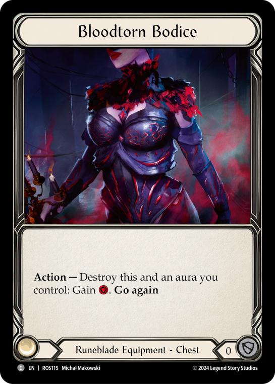 Bloodtorn Bodice - Rosetta - Flesh & Blood TCG - FaB Foundry Bloodtorn Bodice - Rosetta - Flesh & Blood TCG - FaB Foundry