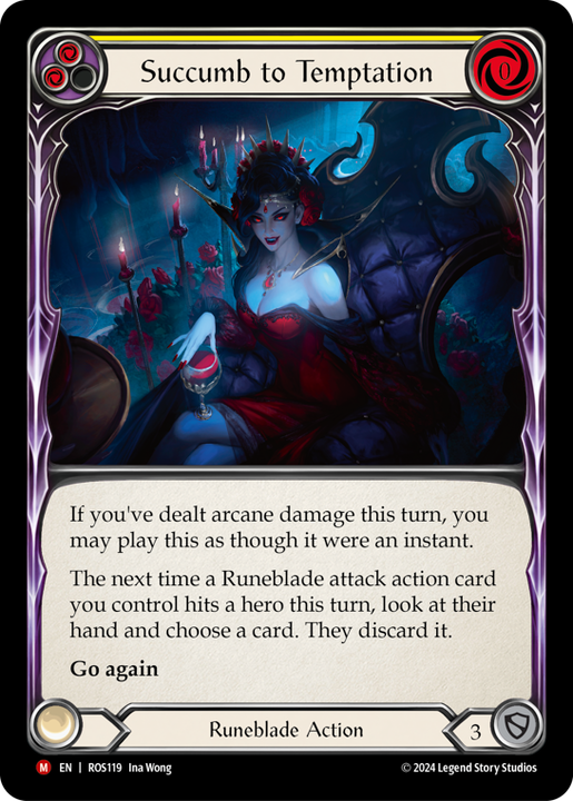 その他 FLESH AND BLOOD Succumb to Temptation RF Succumb to Temptation - Rosetta - Flesh & Blood TCG - FaB Foundry