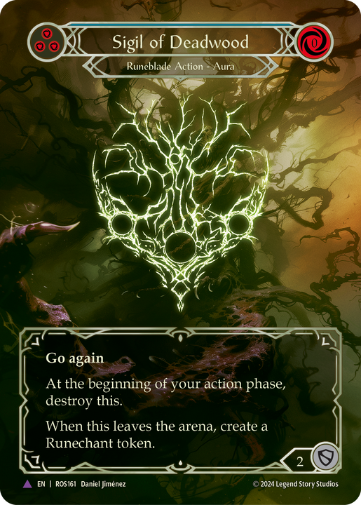 Sigil of Deadwood - Marvel - Rosetta - Flesh & Blood TCG - FaB Foundry Sigil of Deadwood - Marvel - Rosetta - Flesh & Blood TCG - FaB Foundry