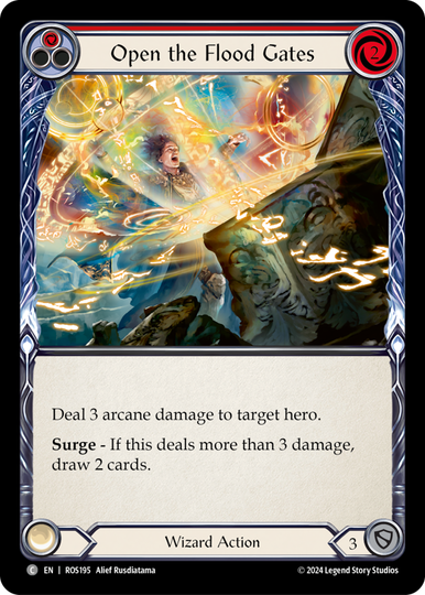 Open the Flood Gates (Red) - Rosetta - Flesh & Blood TCG - FaB Foundry