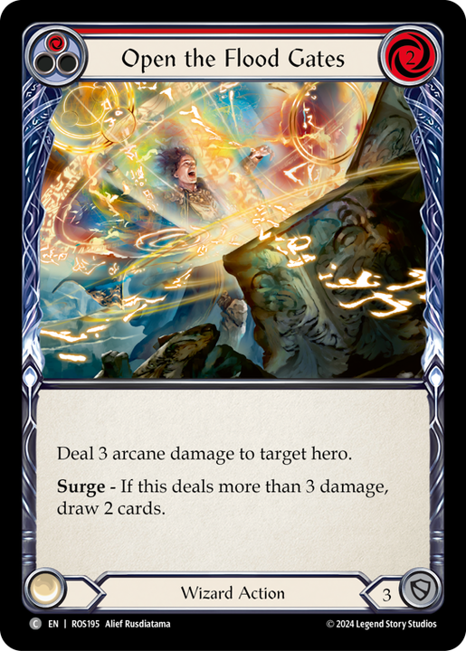 Open the Flood Gates (Red) - Rosetta - Flesh & Blood TCG - FaB Foundry