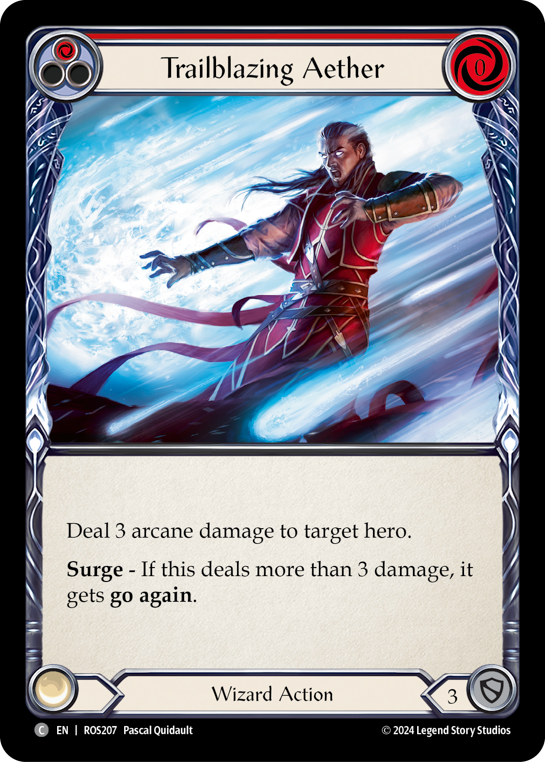 Trailblazing Aether (Red) - Rosetta - Flesh & Blood TCG