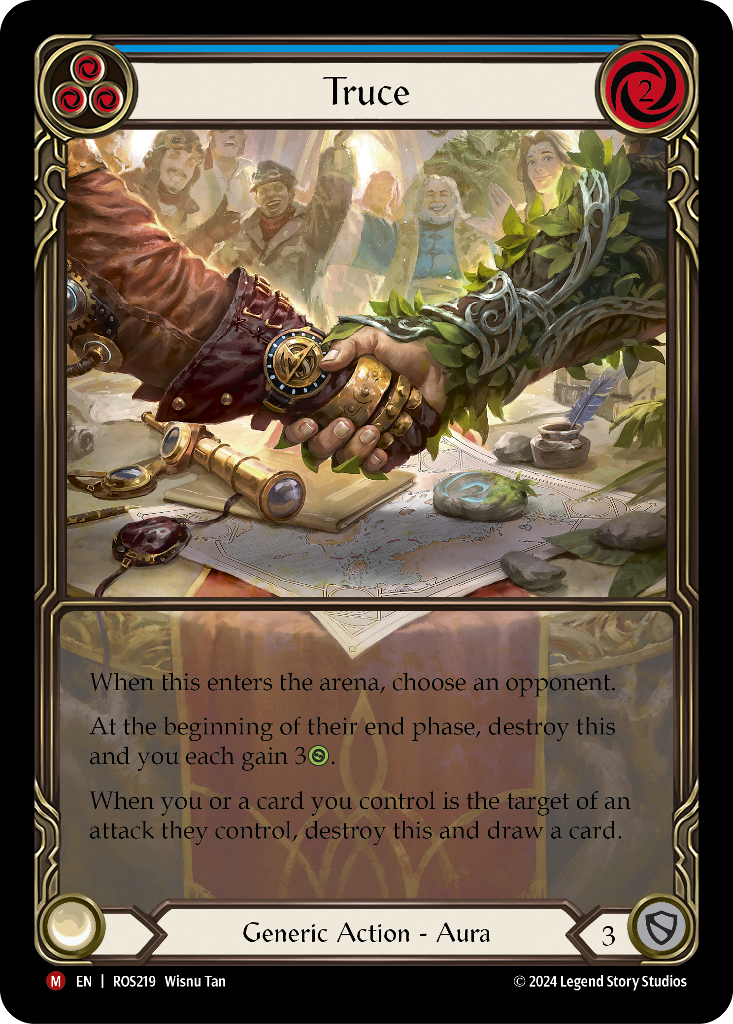 一時停戦 /Truce fab RF Extended Art 拡張 Truce - Extended Art - Rosetta - Flesh & Blood TCG - FaB Foundry