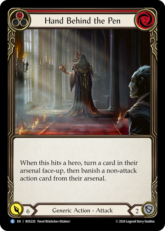 Hand Behind the Pen - Rosetta - Flesh & Blood TCG