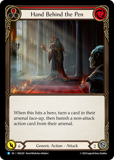 Hand Behind the Pen - Rosetta - Flesh & Blood TCG - FaB Foundry
