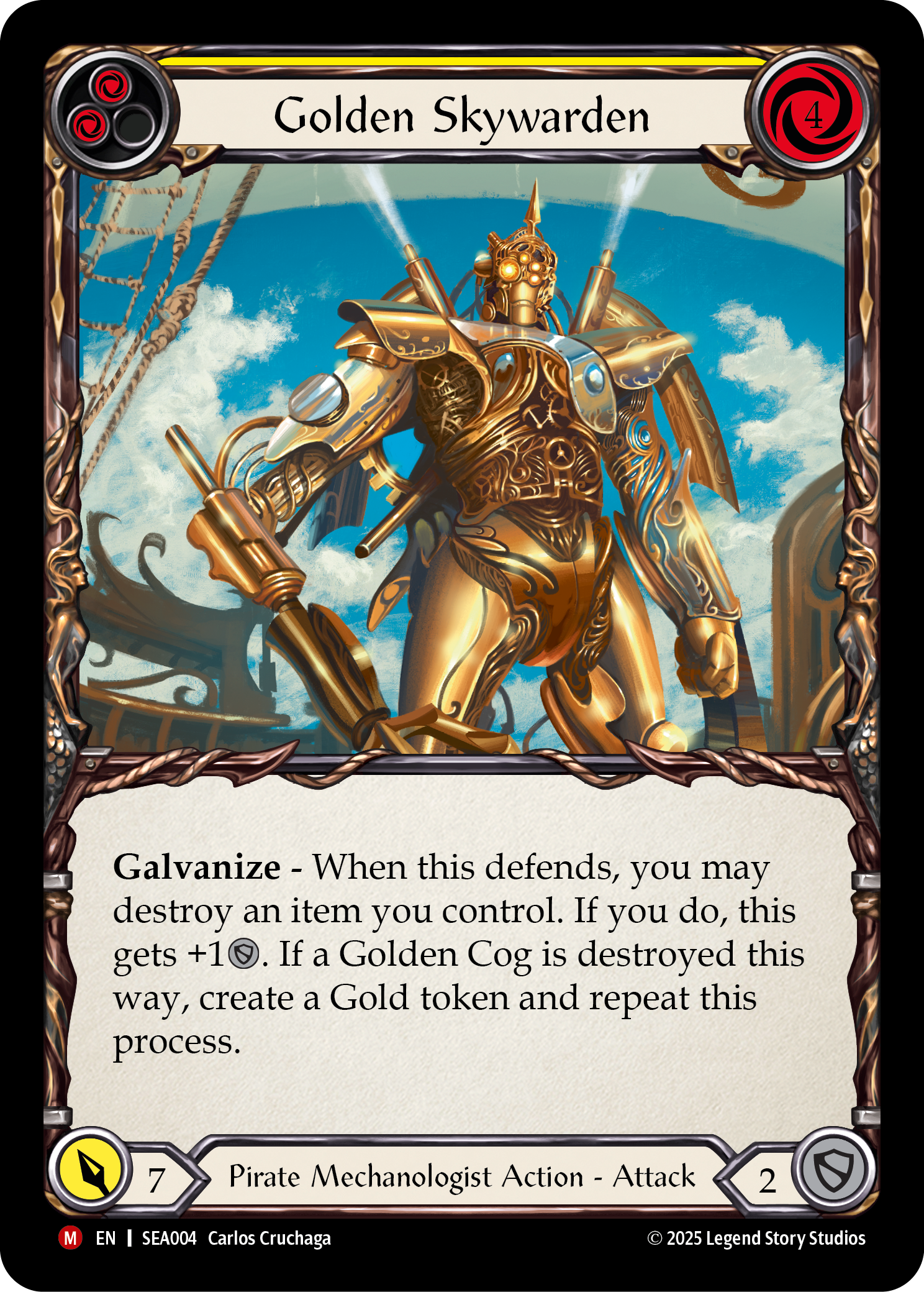 Golden Skywarden - High Seas - Flesh & Blood TCG - FaB Foundry