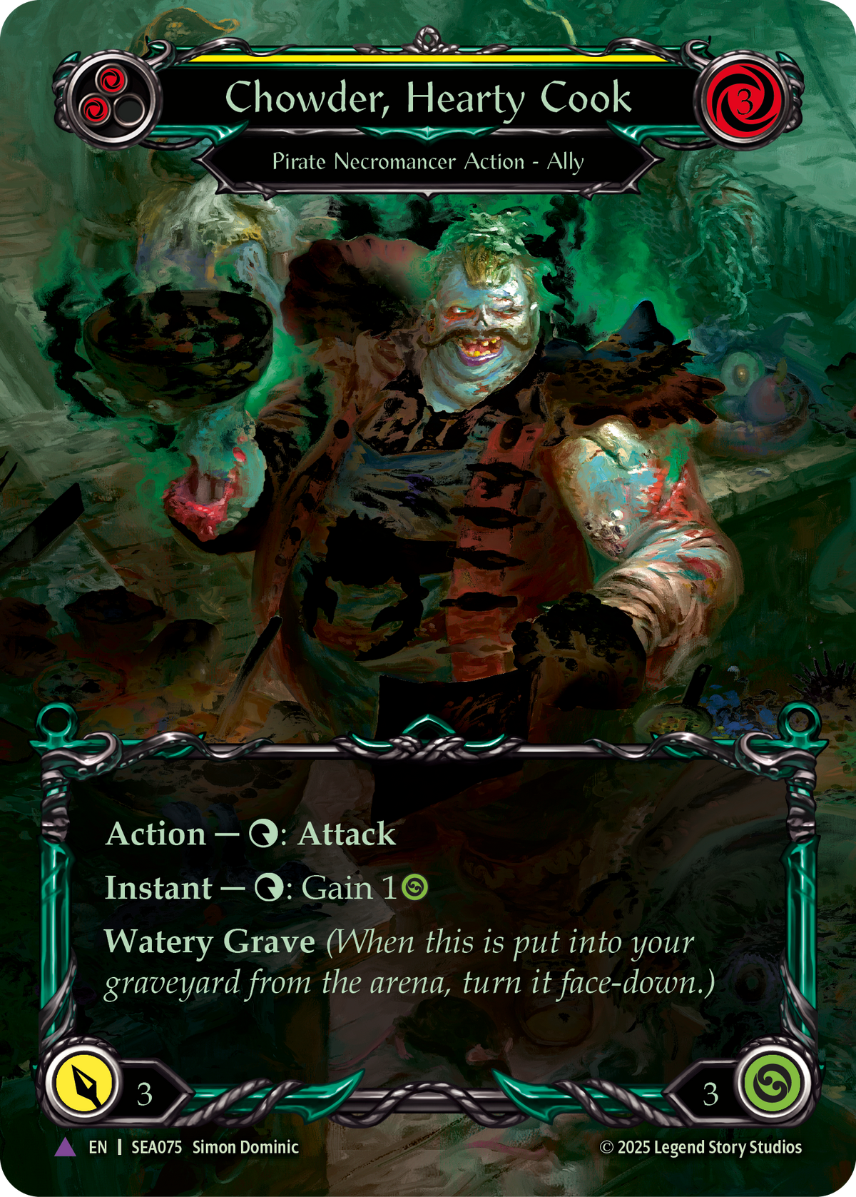 Chowder, Hearty Cook Marvel - The Hunted - Flesh & Blood TCG - FaB