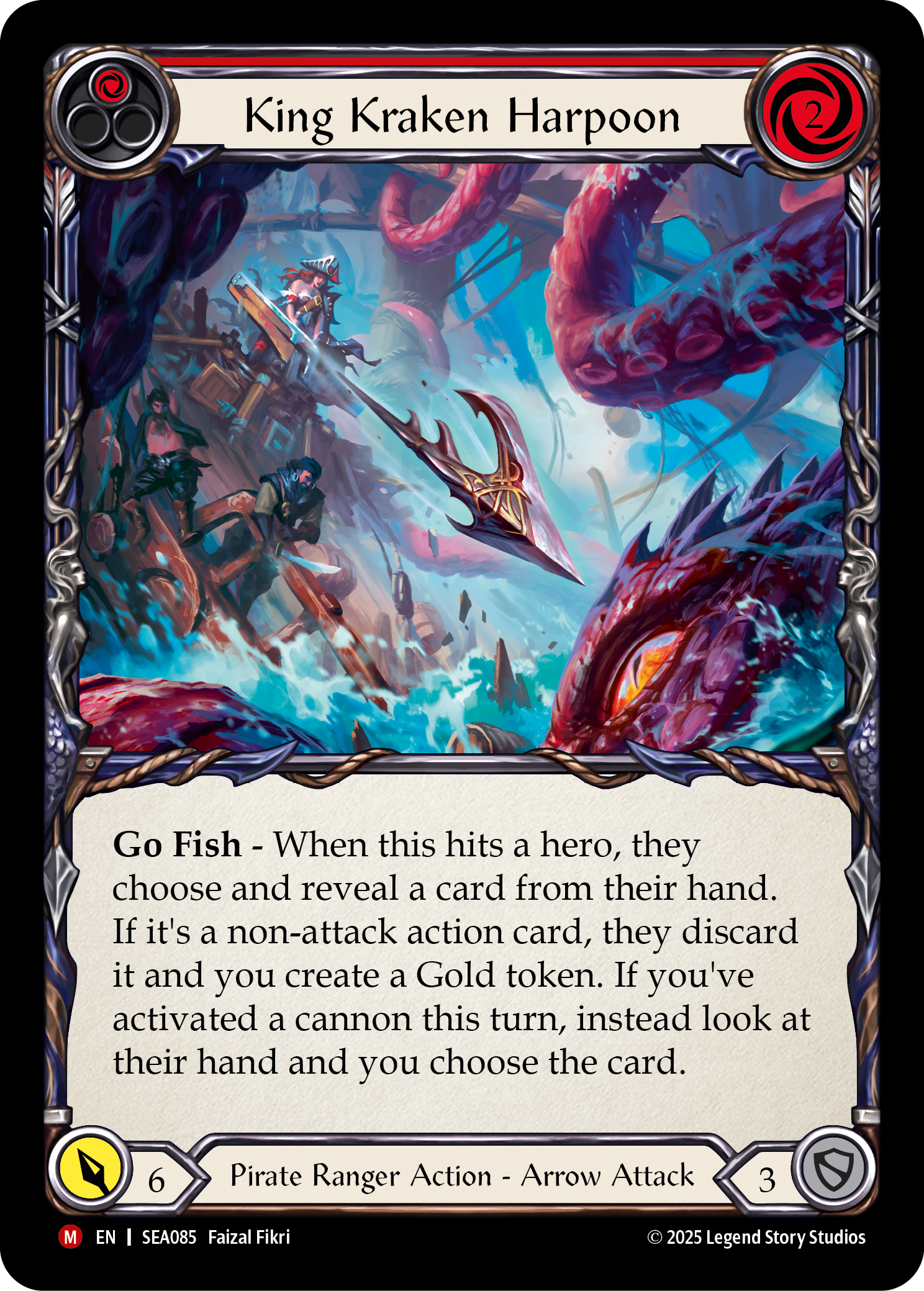King Kraken Harpoon - High Seas - Flesh & Blood TCG - FaB Foundry