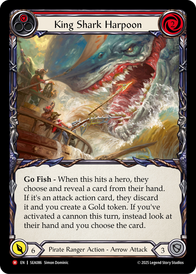 King Shark Harpoon - High Seas - Flesh & Blood TCG - FaB Foundry