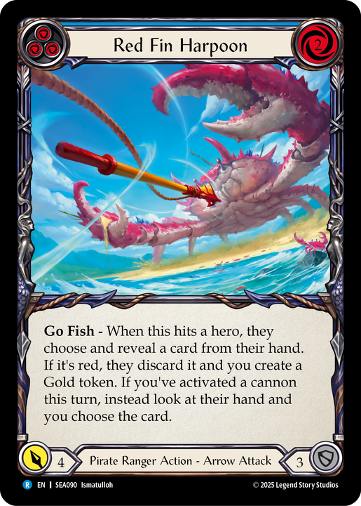 Red Fin Harpoon - High Seas - Flesh & Blood TCG - FaB Foundry