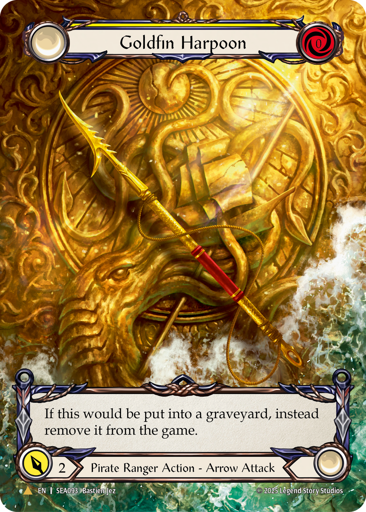 Goldfin Harpoon - Treasure Pack - High Seas - Flesh & Blood TCG