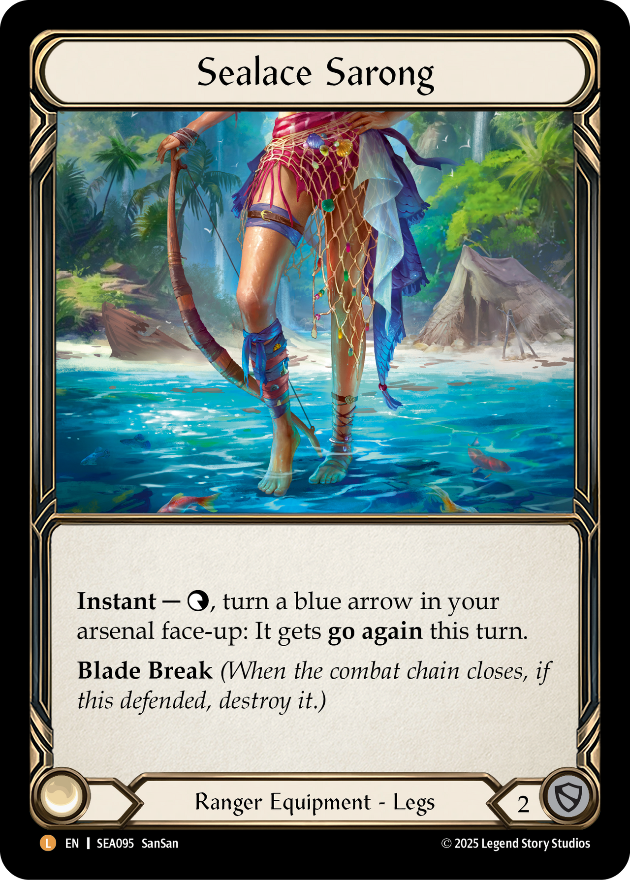 fab CF sealace sarong/潮織のパレオ Sealace Sarong - High Seas - Flesh & Blood TCG - FaB Foundry