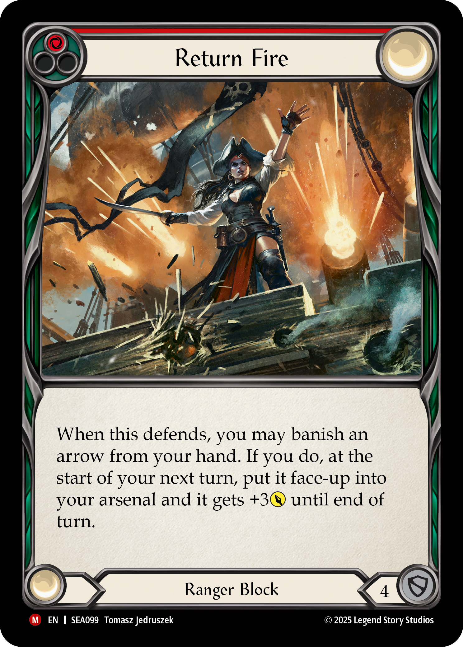 flesh and blood how many cards in arsenal Return Fire - High Seas - Flesh & Blood TCG