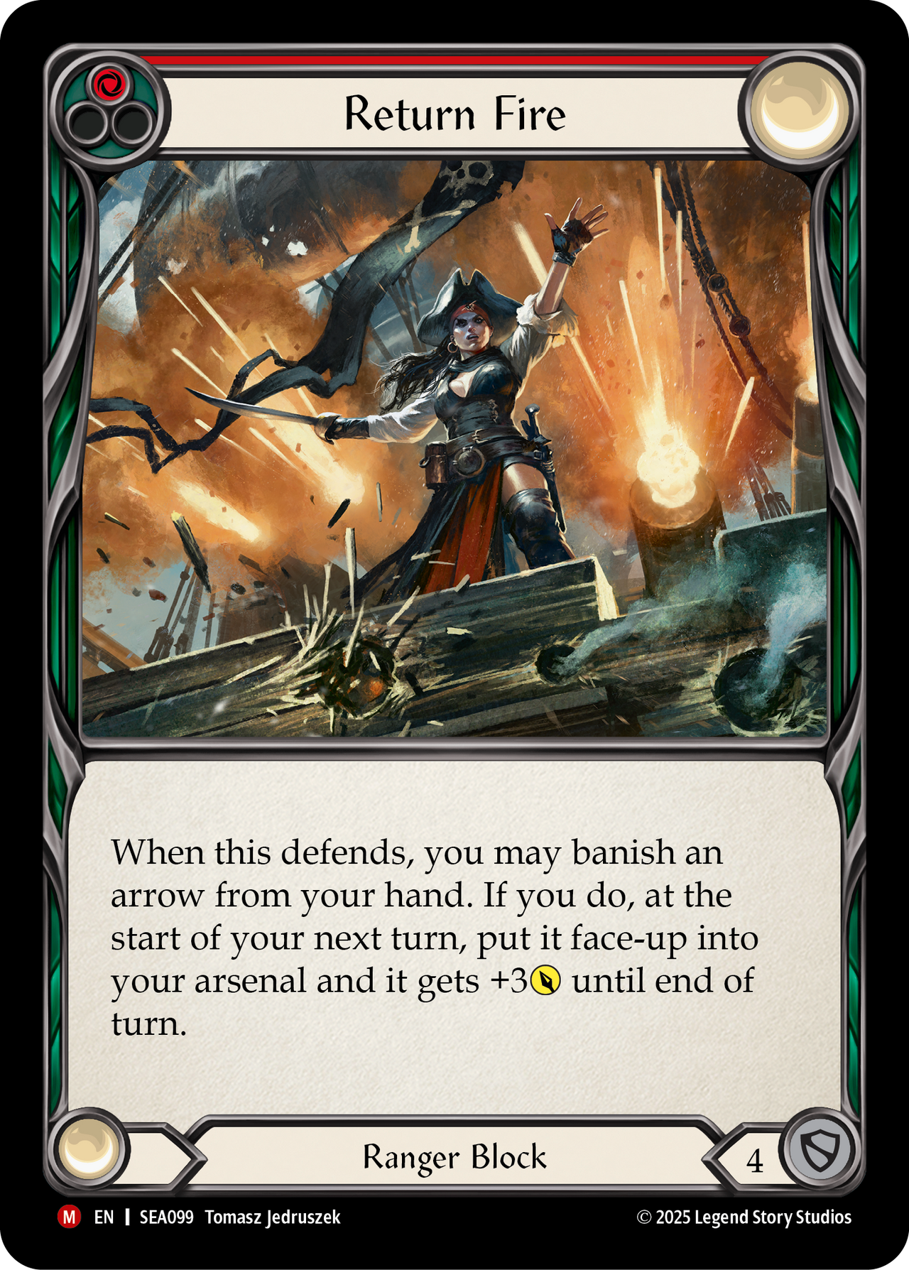 Return Fire - High Seas - Flesh & Blood TCG - FaB Foundry Return Fire - High Seas - Flesh & Blood TCG - FaB Foundry