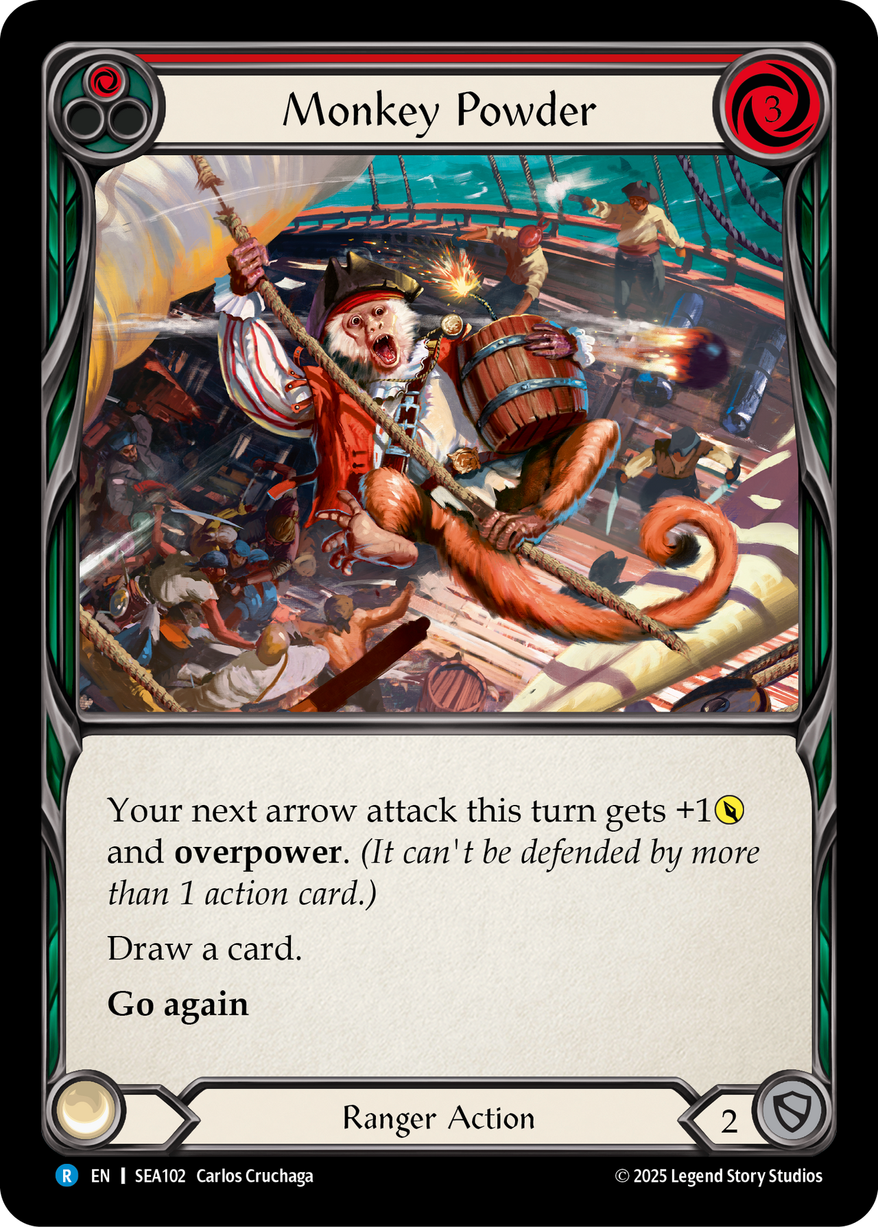 monkey card mtg Monkey Powder - High Seas - Flesh & Blood TCG