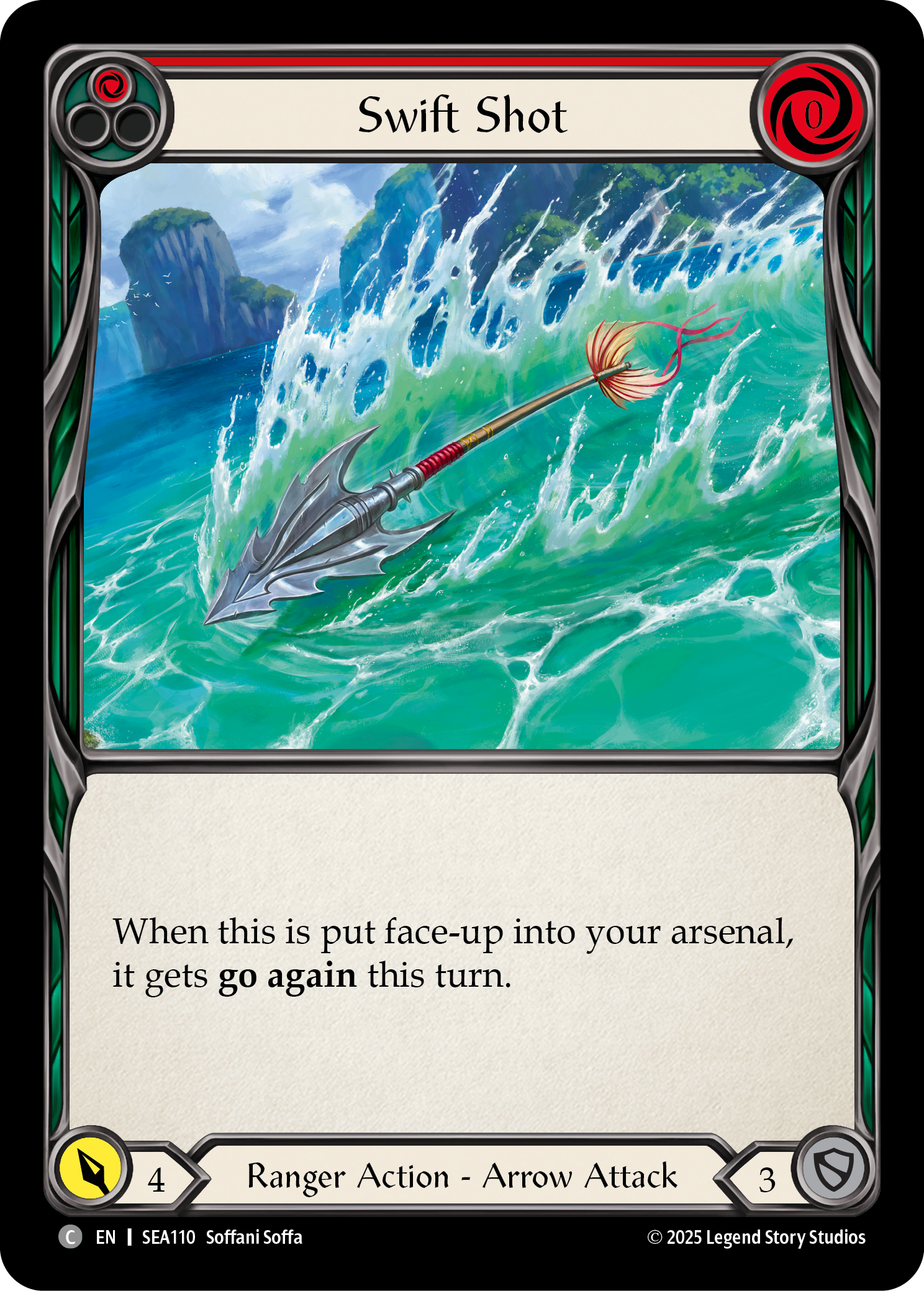 屈性回避　　rf fab Flesh and Blood Swift Shot - High Seas - Flesh & Blood TCG - FaB Foundry