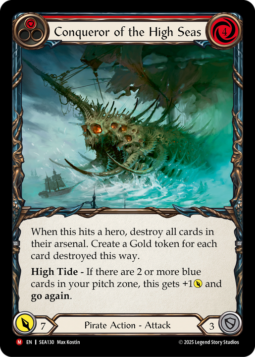Conqueror of the High Seas - High Seas - Flesh & Blood TCG - FaB Conqueror of the High Seas - High Seas - Flesh & Blood TCG - FaB