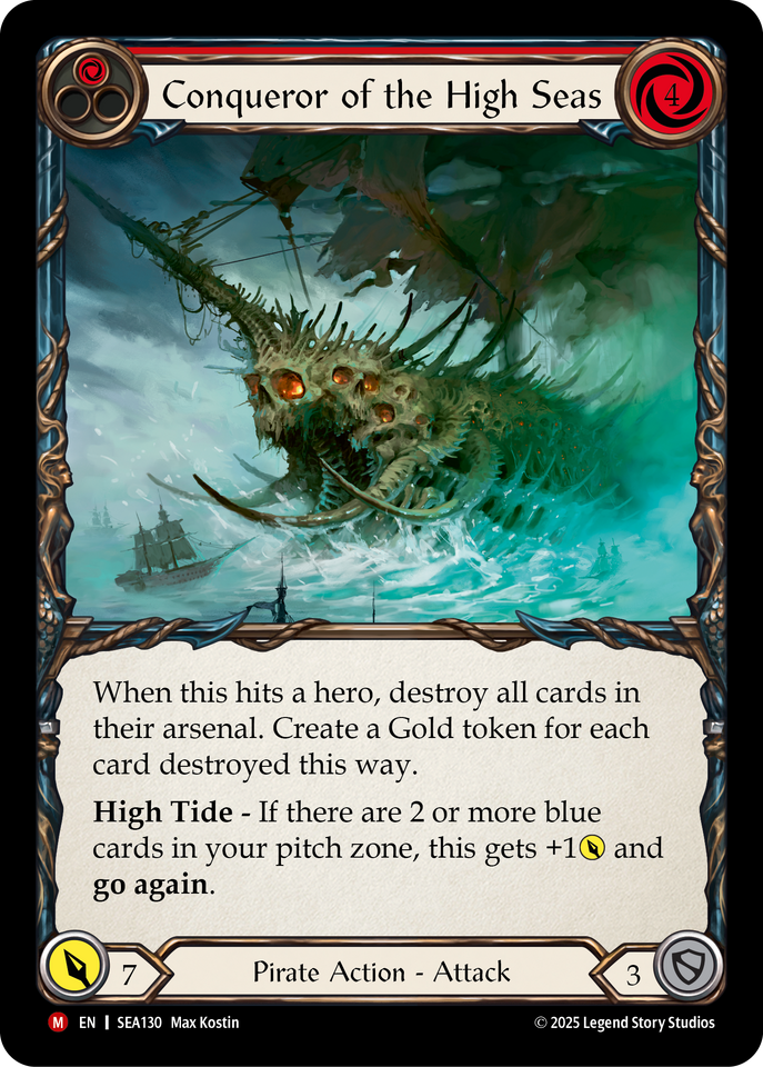 Conqueror of the High Seas - High Seas - Flesh & Blood TCG - FaB Conqueror of the High Seas - High Seas - Flesh & Blood TCG - FaB
