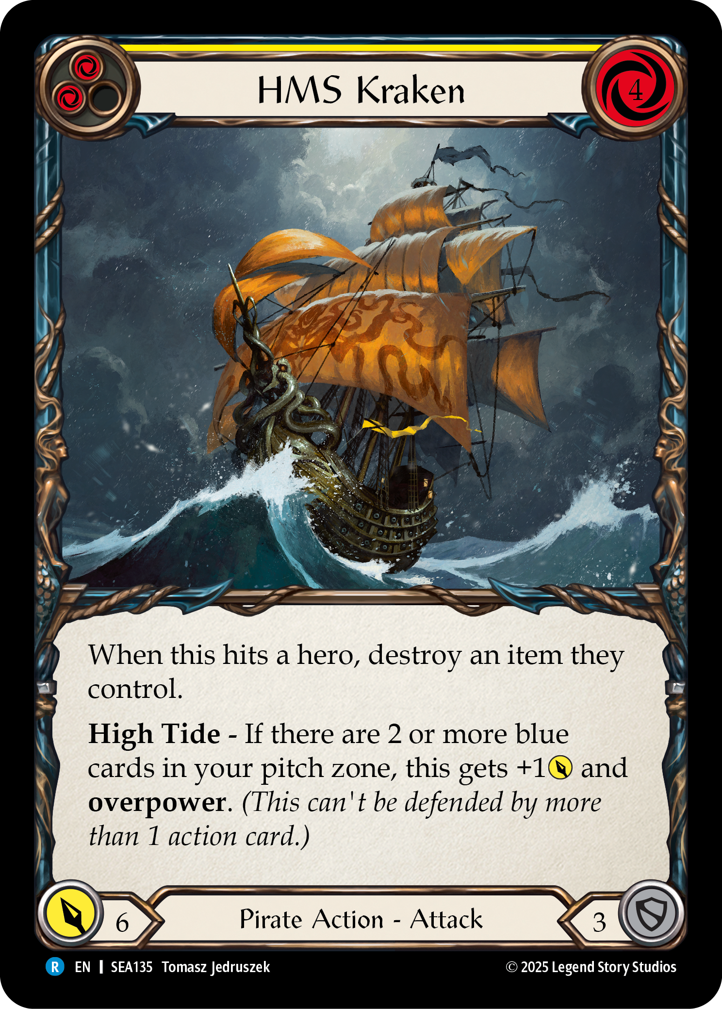 HMS Kraken - High Seas - Flesh & Blood TCG - FaB Foundry