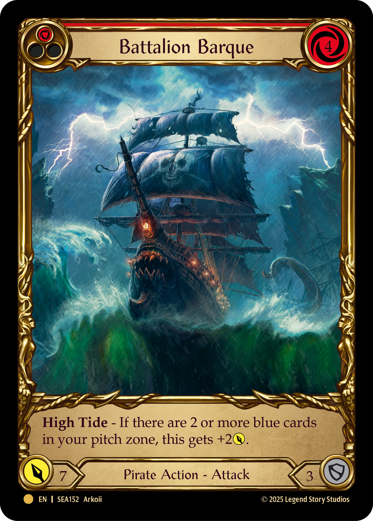 Battalion Barque (Red) (Treasure Pack)