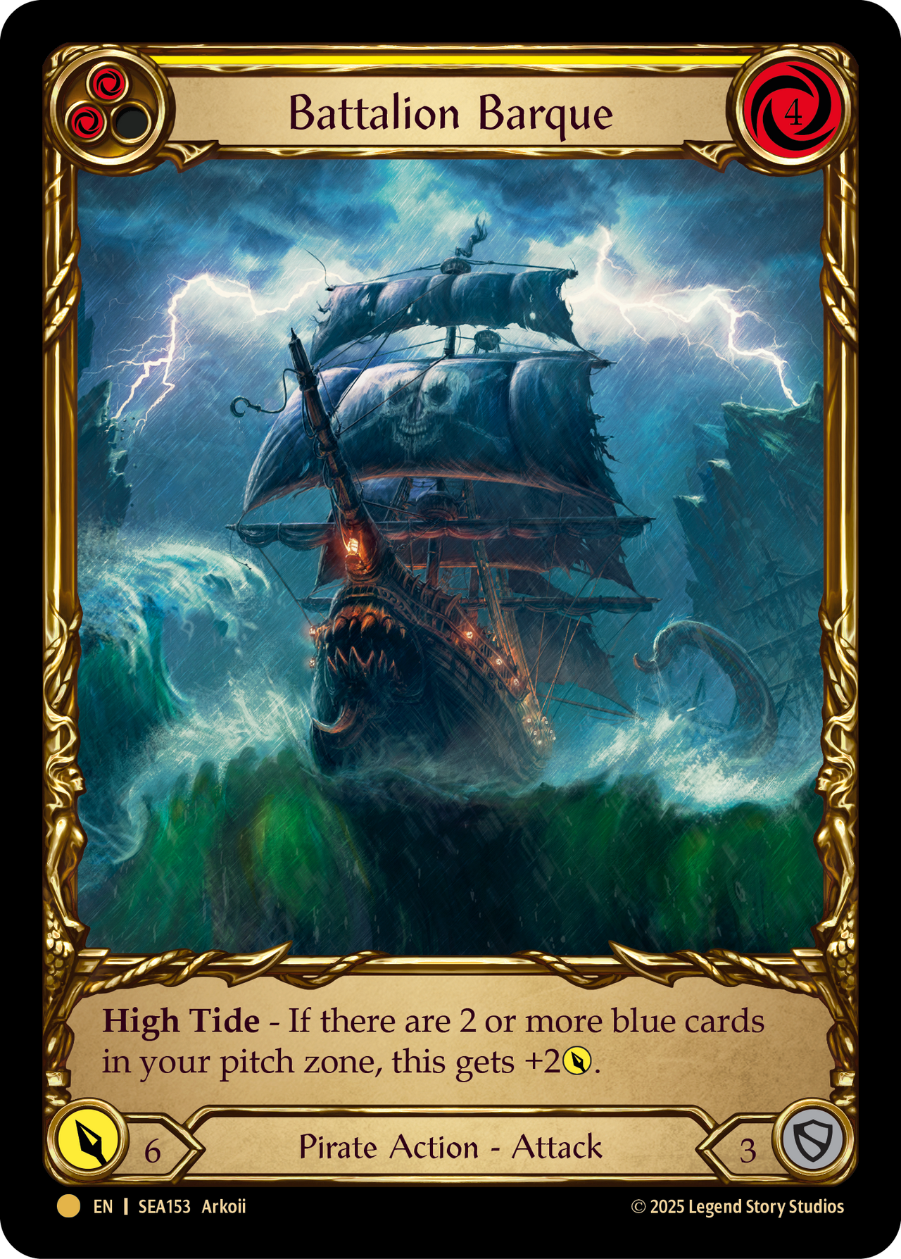 Battalion Barque (Yellow) (Treasure Pack)