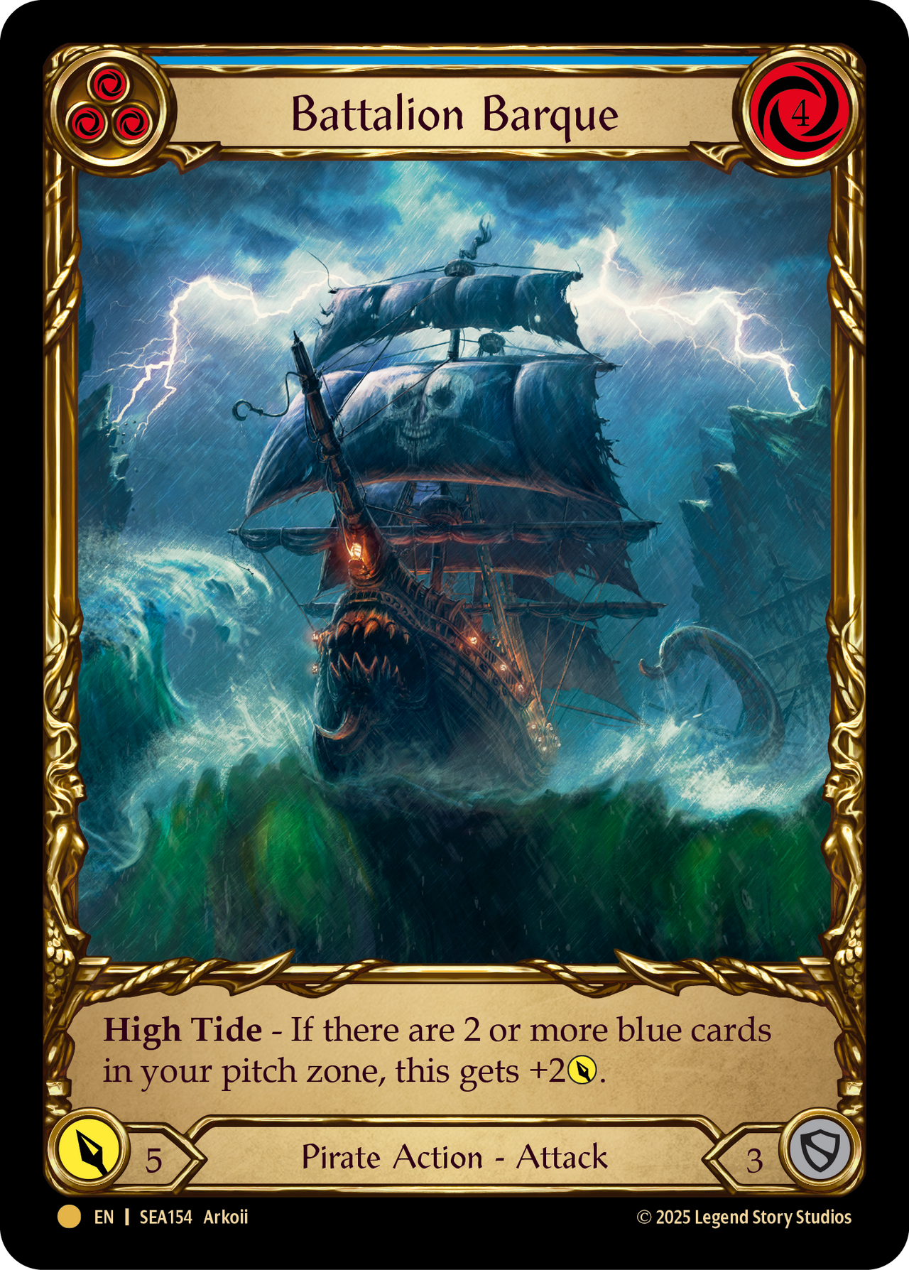 Battalion Barque (Blue) (Treasure Pack)