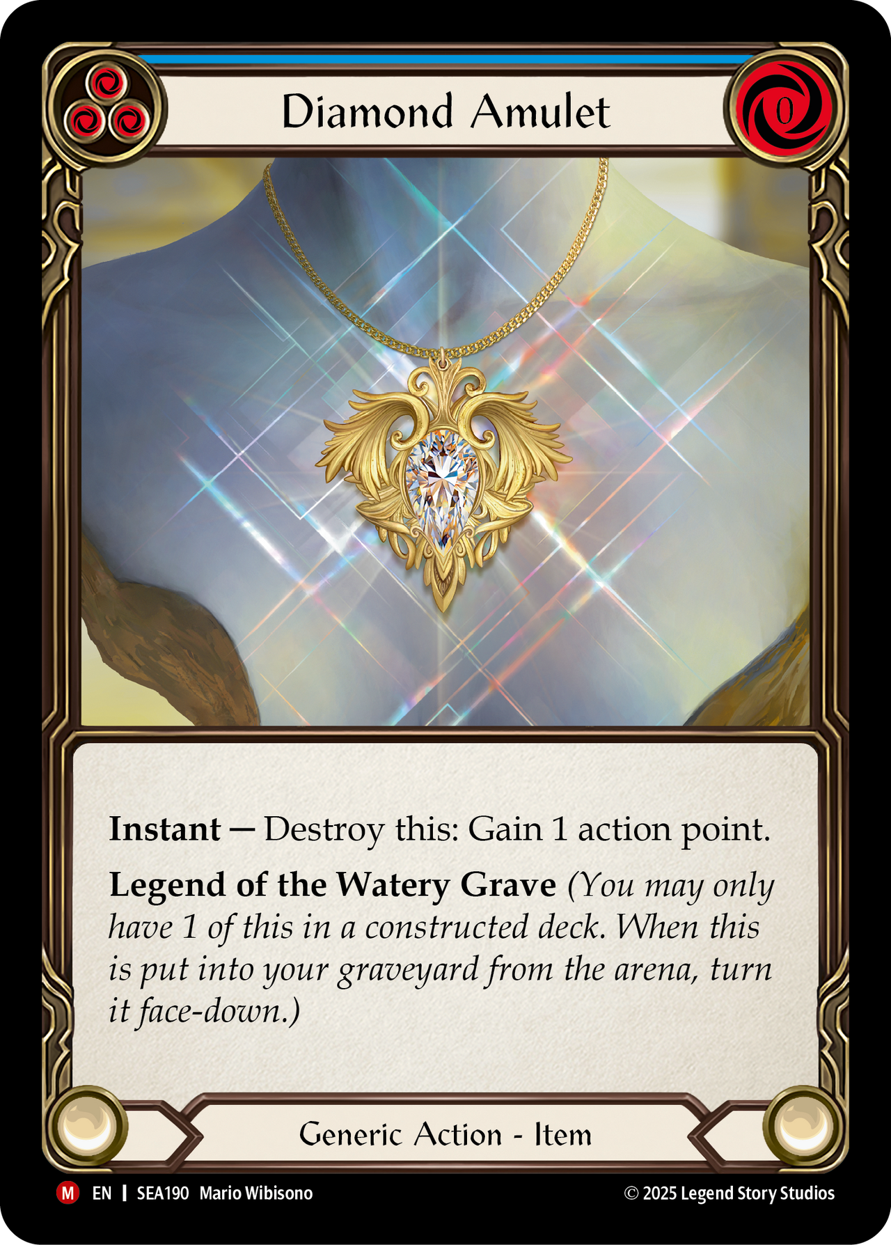 Diamond Amulet - High Seas - Flesh & Blood TCG - FaB Foundry Diamond Amulet - High Seas - Flesh & Blood TCG - FaB Foundry