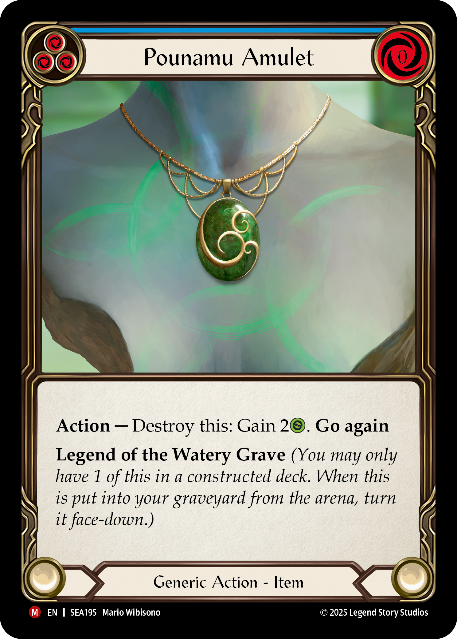 Pounamu Amulet - High Seas - Flesh & Blood TCG - FaB Foundry