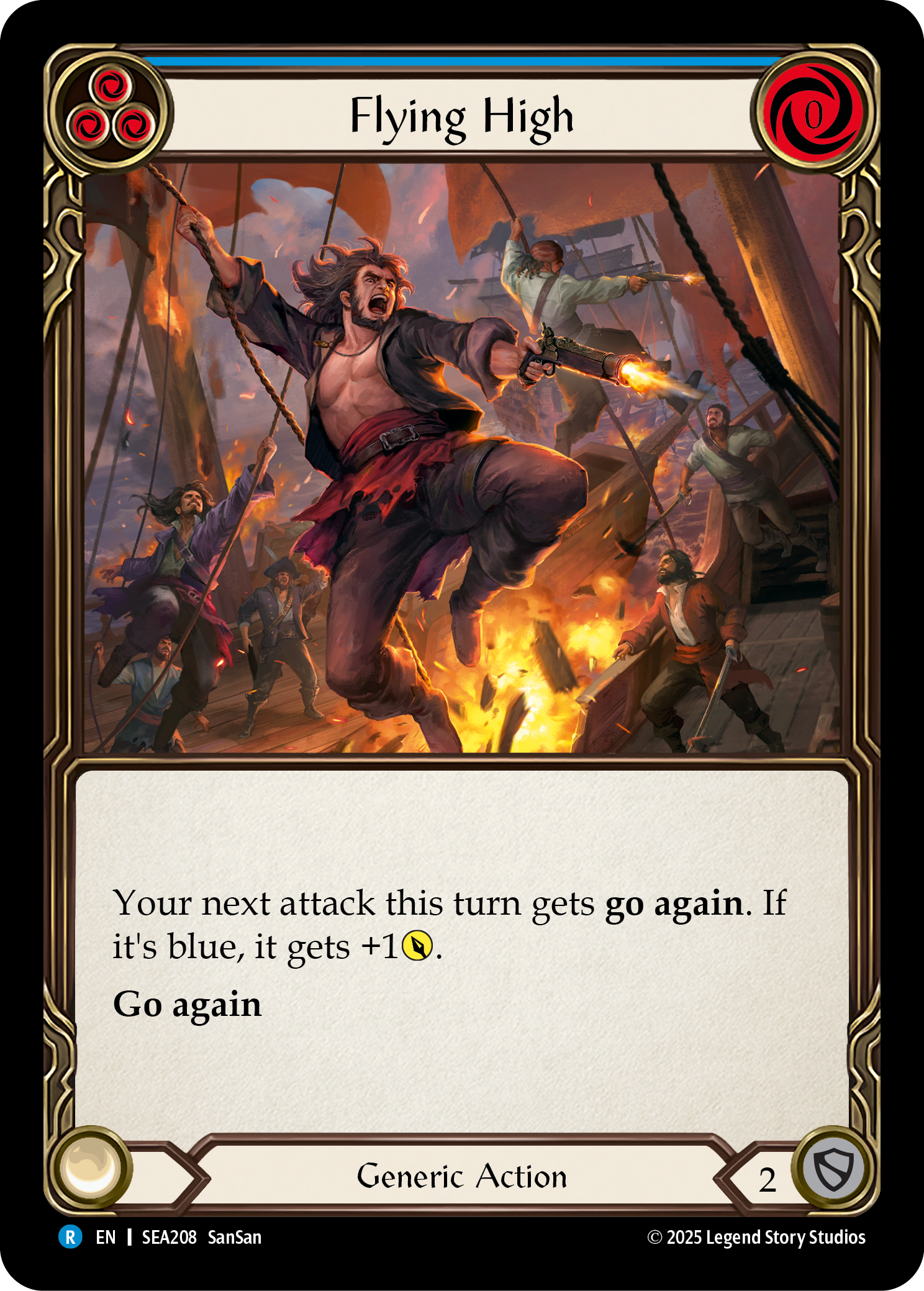 Flying High (Blue) - High Seas - Flesh & Blood TCG - FaB Foundry