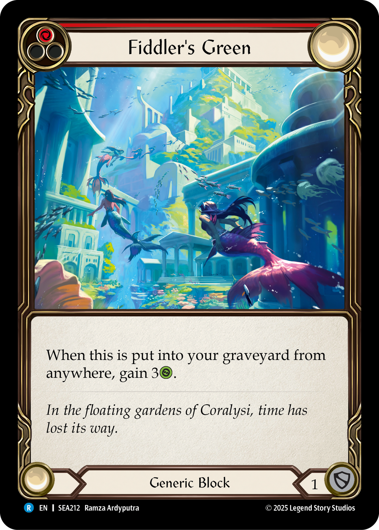 Fiddler Card Fiddler's Green (Red) - High Seas - Flesh & Blood TCG - FaB Foundry