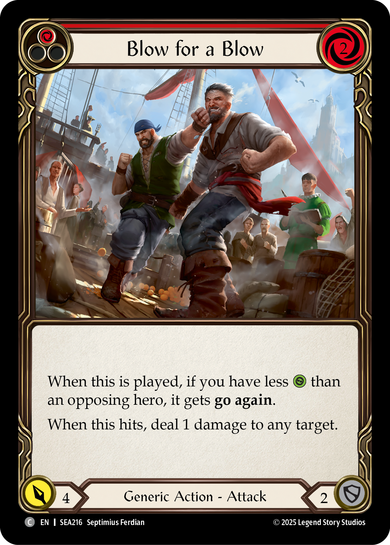 Blow for a Blow - High Seas - Flesh & Blood TCG - FaB Foundry